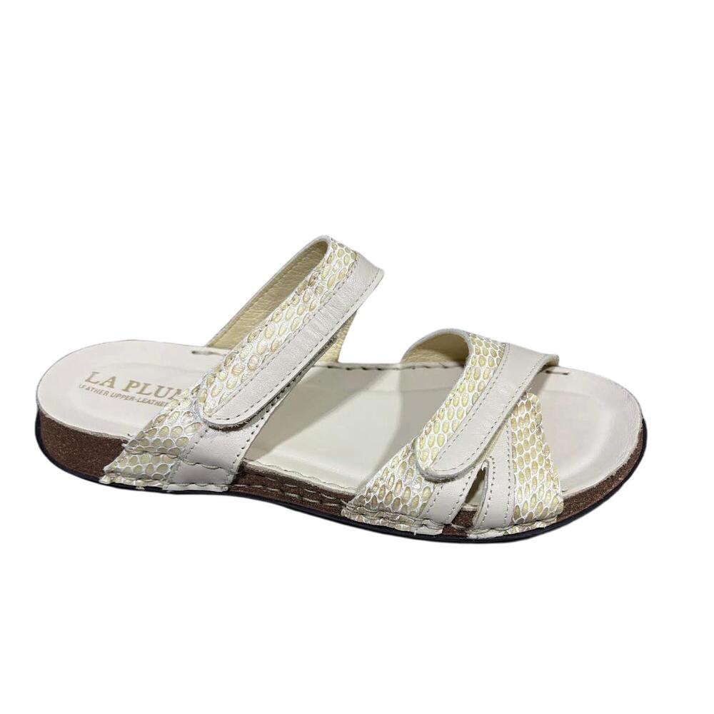 NEW LAPLUME women's clara sandals in bone
